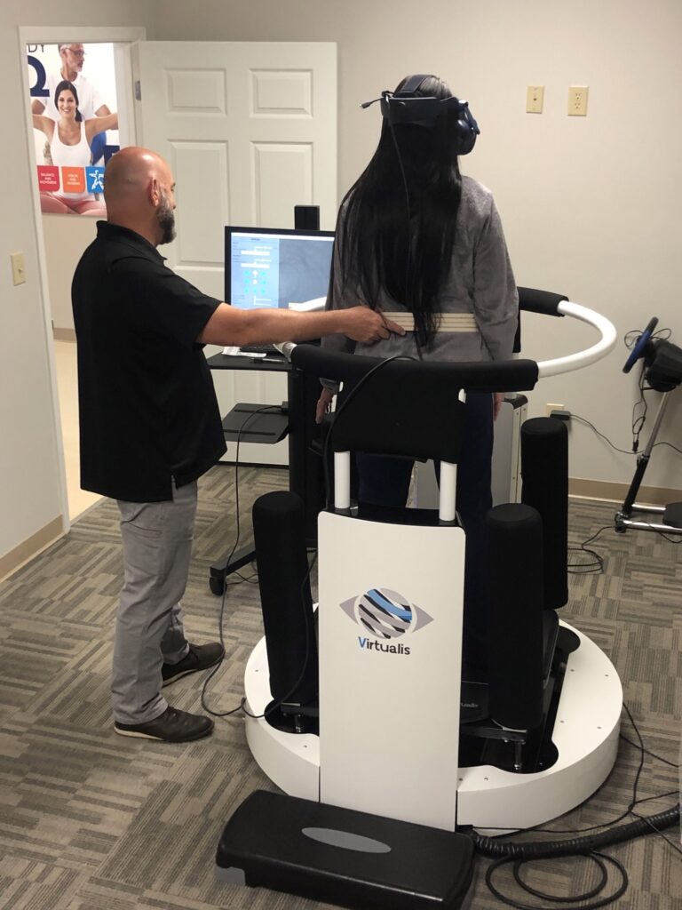 The 1st Computerized Dynamic Posturography (CDP) and Motion Simulator system with integrated VR in the US!